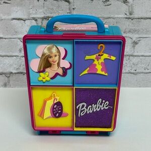 Barbie Petite Accessory Case Two Drawers Plastic 2003 Mattel TARA 5.5in X 4.5in
